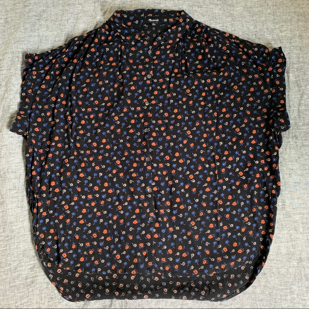 Madewell floral central shirt